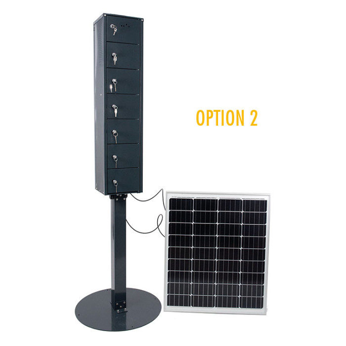 Totem USB, station de charge solaire de téléphones – Image 2