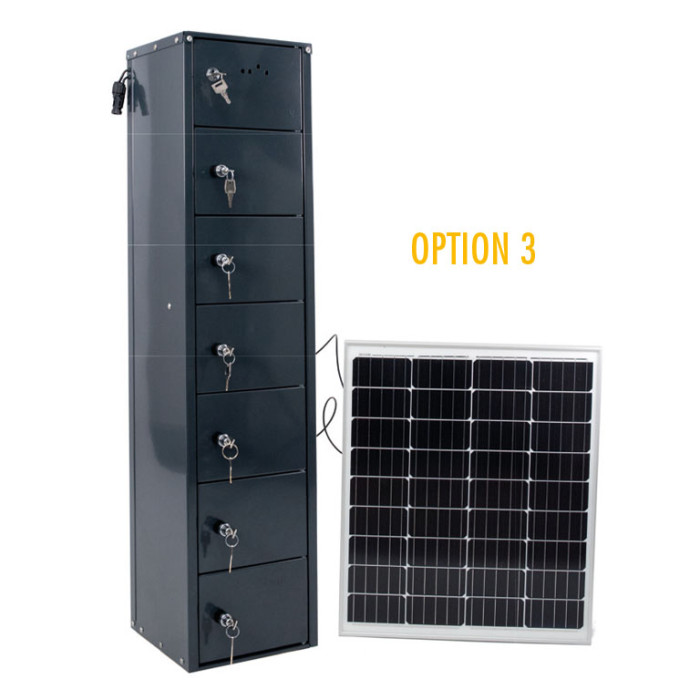 Totem USB, station de charge solaire de téléphones – Image 3